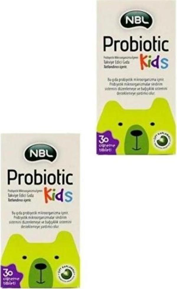 NBL Probiotic Kids 30 Çiğneme Tableti 2 Adet - Image 1