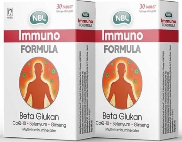 NBL Immuno Formula Selenyum Beta Glukan 30 Tablet 2 Adet - Image 1