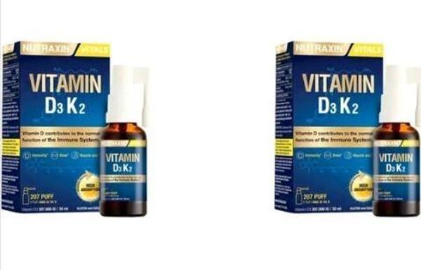 Nutraxin Vitamin D3K2 Sprey 30 ml 2 Adet - Image 1