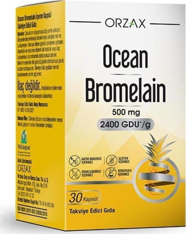 Ocean Bromelain 30 Kapsül 2 Adet - Image 1