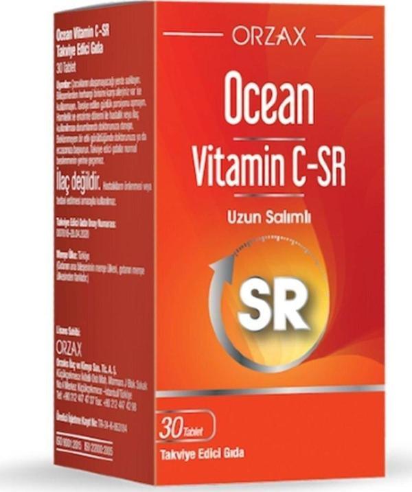 Ocean Vitamin C-SR 30 Tablet 3 Adet - Image 1
