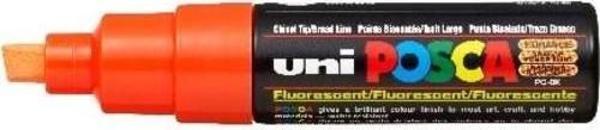 Uni Posca PC-8K Boyama Markörü 8 mm Kesik Uç FLORESAN TURUNCU - Image 1