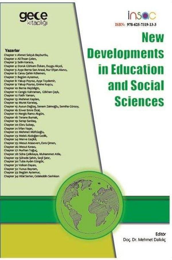 New Developments in Education and Social Sciences - Gece Kitaplığı - Image 1