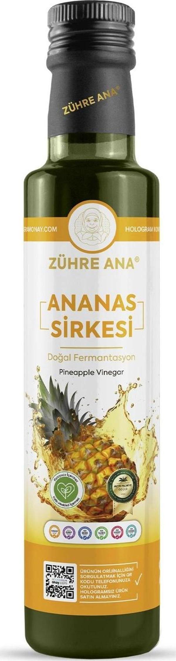 Zühre Ana Ananas Sirkesi Doğal Fermantasyon Pineapple Vinegar 500 Ml - Image 1