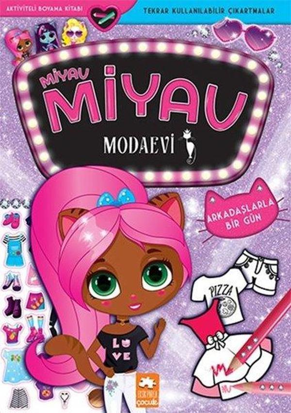Miyav Miyav Modaevi - Arkadaşlarla Bir Gün - Aktiviteli Boyama Kitabı - Eksik Parça Yayınları - Image 1