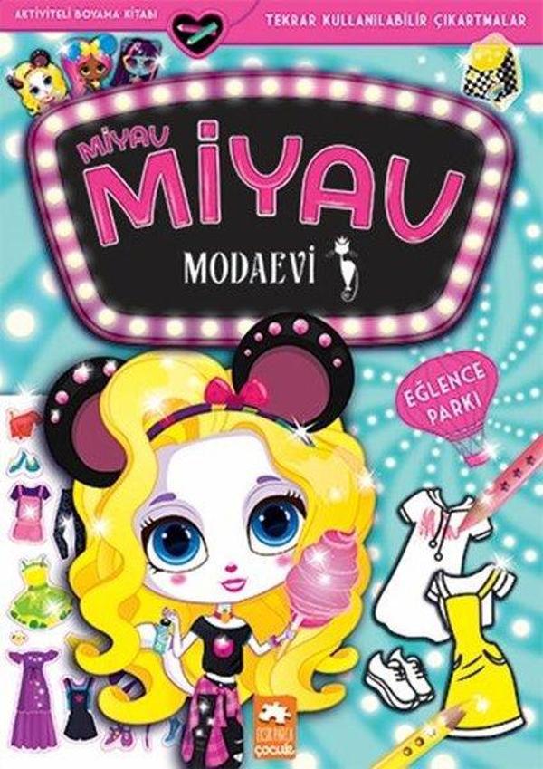 Miyav Miyav Modaevi - Eğlence Parkı - Aktiviteli Boyama Kitabı - Eksik Parça Yayınları - Image 1