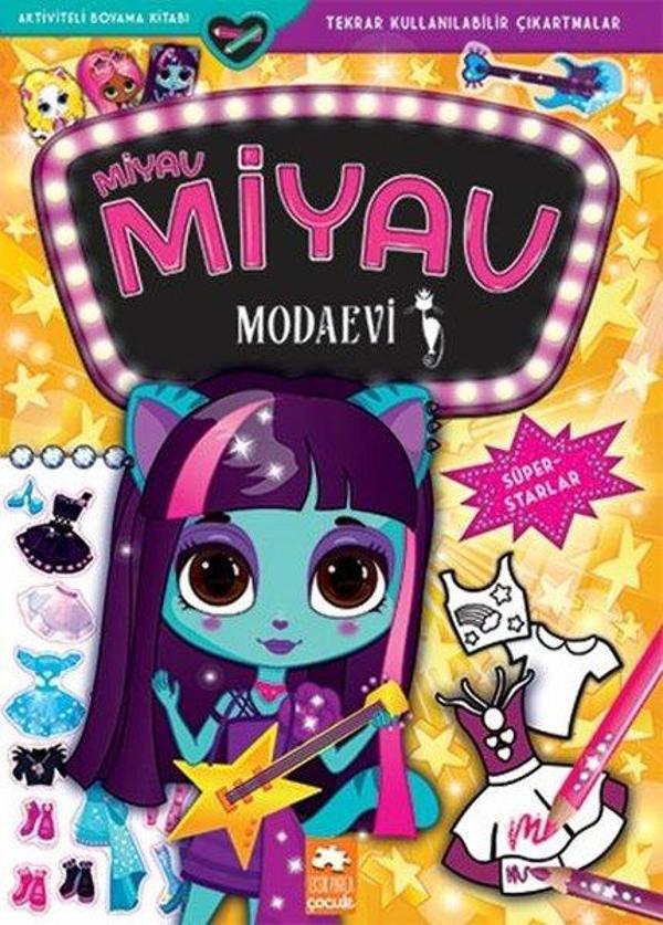 Miyav Miyav Modaevi - Süperstarlar - Aktiviteli Boyama Kitabı - Eksik Parça Yayınları - Image 1