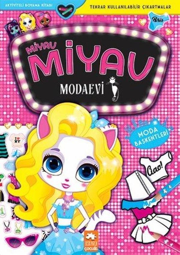Miyav Miyav Modaevi - Moda Başkentleri - Aktiviteli Boyama Kitabı - Eksik Parça Yayınları - Image 1