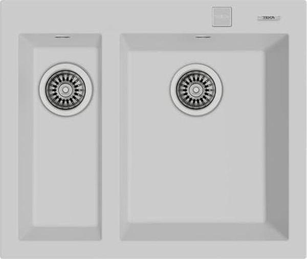 Teka ForSquare 590 TG Çift Hazneli Beyaz Granit Mutfak Eviyesi - Image 1