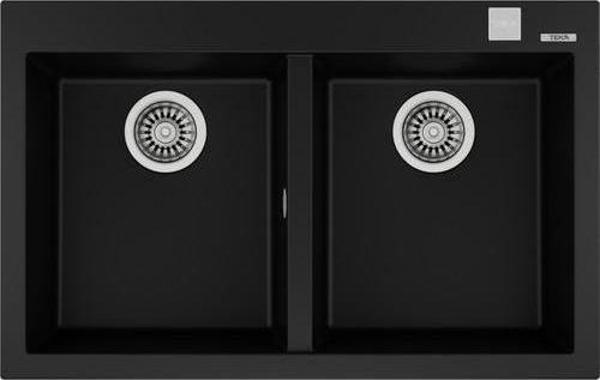 Teka ForSquare 790 TG Çift Hazneli Siyah Granit Mutfak Eviyesi - Image 1