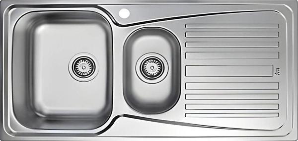 Teka Infant 60 Paslanmaz Çelik Sağ Damlalıklı Mutfak Eviyesi 100x50 cm - Image 1