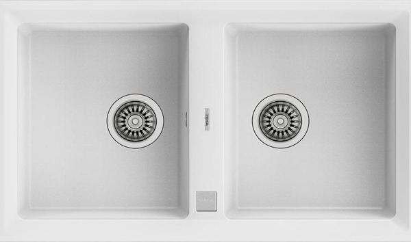 Teka Stone 90 B-TG Beyaz Çift Gözlü  Granit Mutfak Evyesi - Image 1