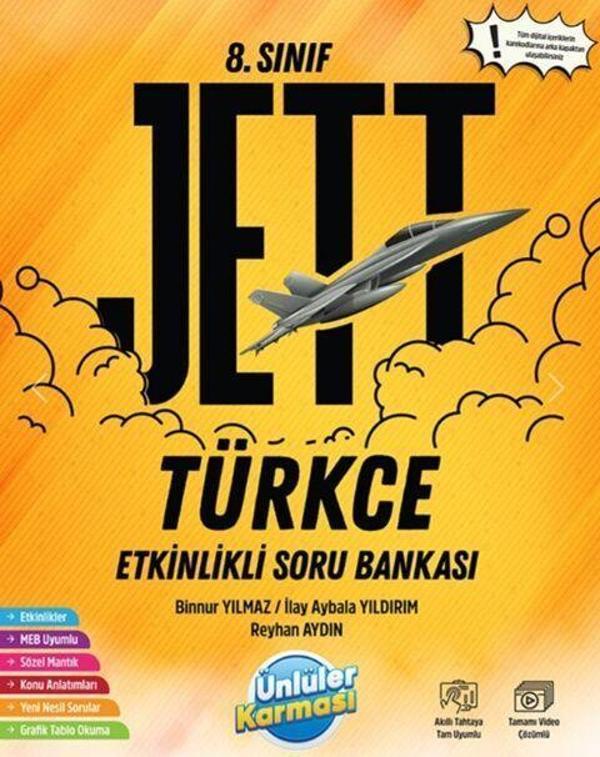 8. Sınıf Türkçe JETT Etkinlikli Soru Bankası Ünlüler Karması - Ünlüler Karması - Image 1