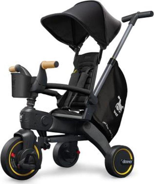 Doona Liki Trike Tek Parça Katlanır 3 Tekerlekli Bebek Bisikleti S5 - Nitro Black - Image 1
