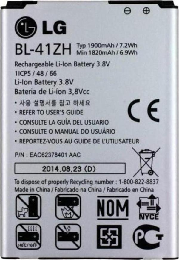 Lg L Fino / Lg Leon Batarya Pil D290 Bl-41Zh - Image 1