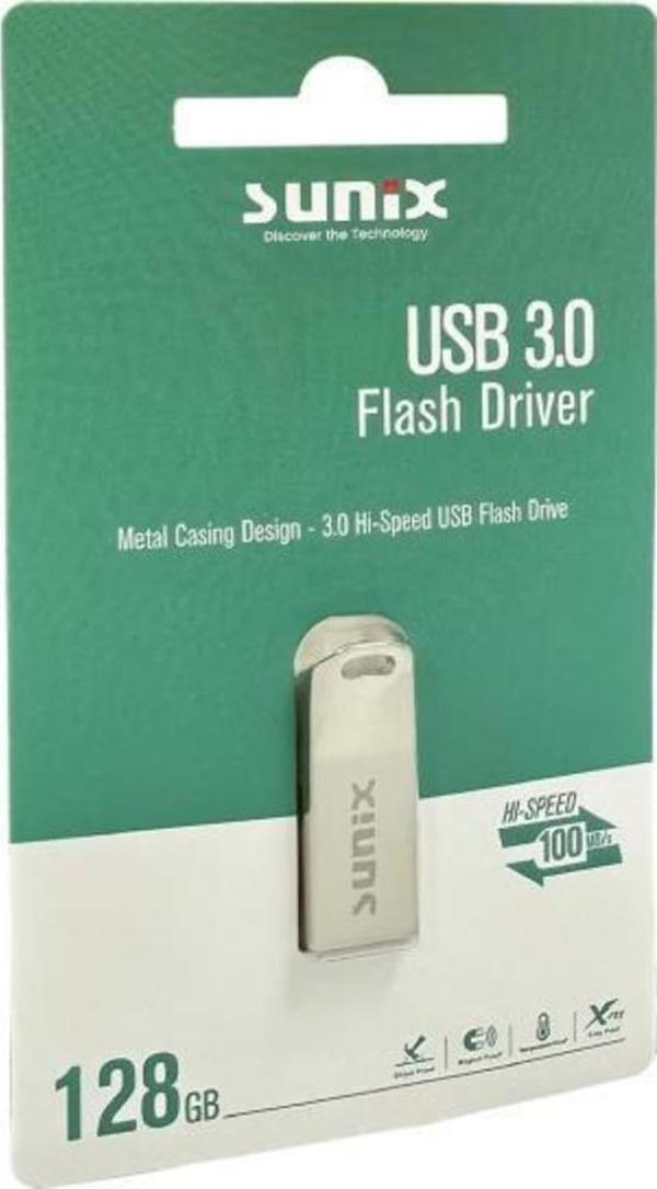 Sunix 128 GB 100 MB/s USB 3.0 Flash Bellek - Image 1