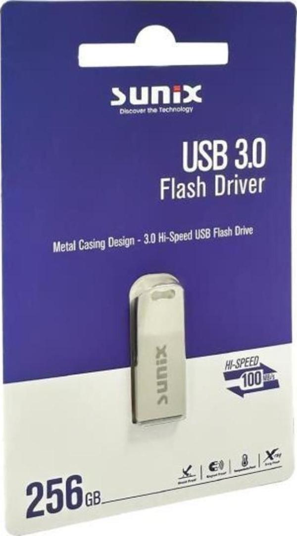 Sunix 256 GB 100 MB/s USB 3.0 Flash Bellek - Image 1