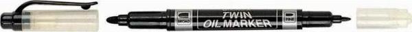 Dong-A Twin Permanent Marker Çift Uçlu Asetat Kalemi Siyah - Image 1