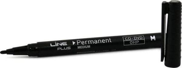 Lineplus Permanent OHP Marker Siyah M Uç Asetat Kalemi - Image 1
