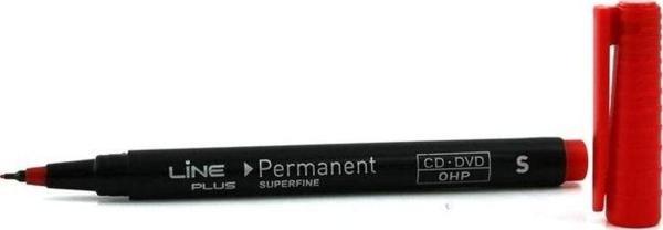 Lineplus Permanent OHP Marker Kırmızı S Uç Asetat Kalemi - Image 1