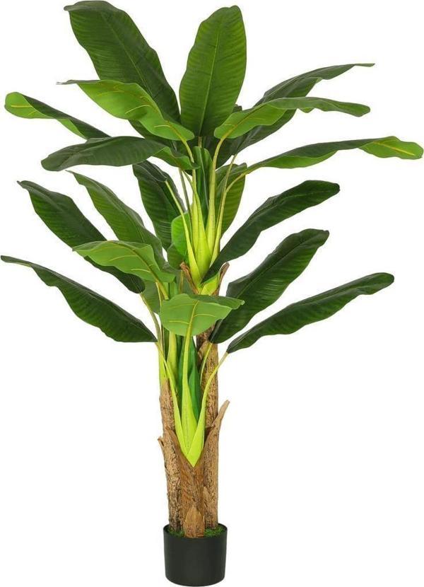 Netten Evime Yapay Ağaç Muz Ağacı 160cm 12Yaprak 3Gövdeli - Image 1