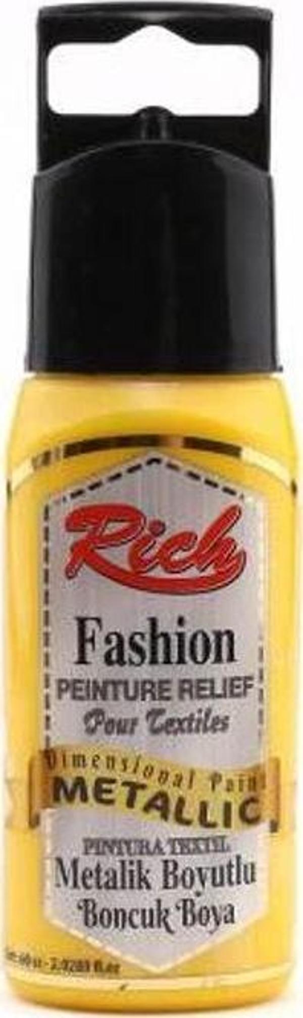 Rich Boyutlu Boncuk Boya 60 ml. 938 METALİK SARI - Image 1
