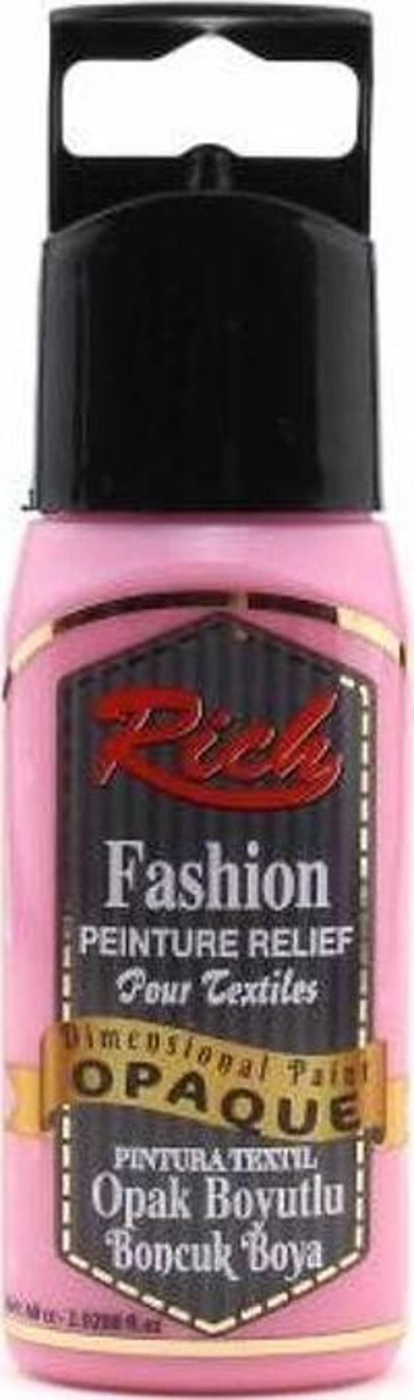 Rich Boyutlu Boncuk Boya 60 ml. 004 OPAK PEMBE - Image 1