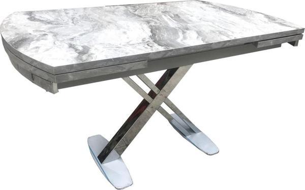 Masa 13714 X AYAK Model Metal Nikelaj Ayak Kelebek Yan Açılır Kutu sevk El yapım - Image 1