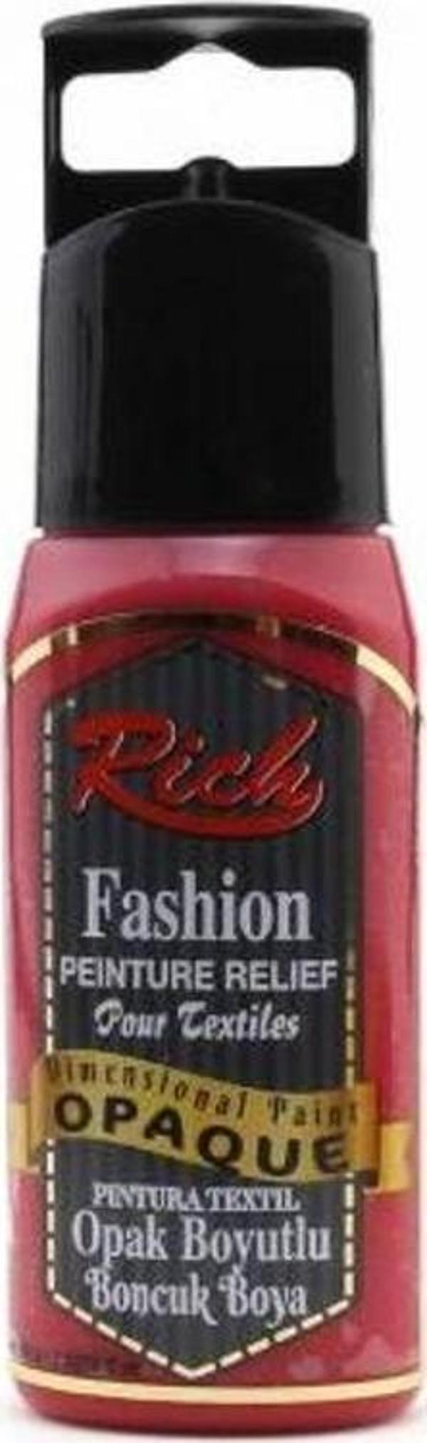 Rich Boyutlu Boncuk Boya 60 ml. 012 OPAK KIRMIZI - Image 1