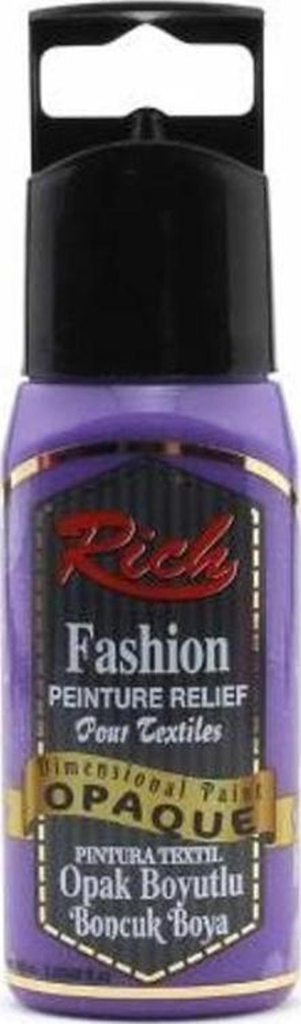 Rich Boyutlu Boncuk Boya 60 ml. 014 OPAK MOR - Image 1