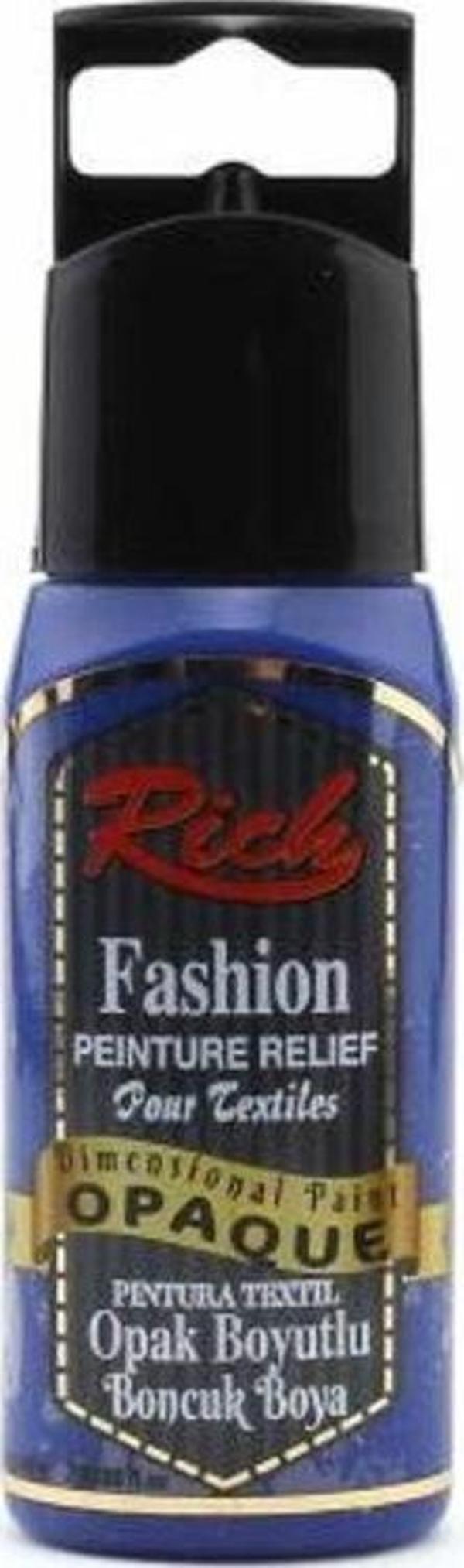 Rich Boyutlu Boncuk Boya 60 ml. 016 OPAK LACİVERT - Image 1