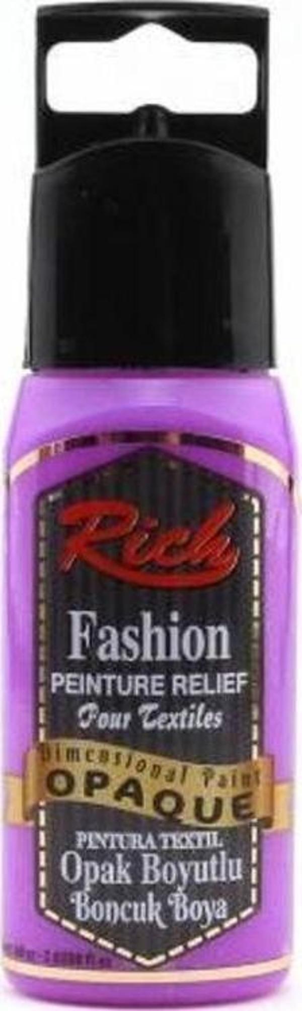 Rich Boyutlu Boncuk Boya 60 ml. 007 NEON MOR - Image 1