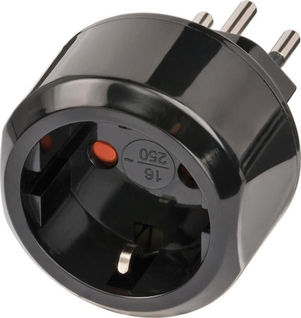 Brennenstuhl CH Soketi İsviçre ve Avrupa Ülkeleri Uyumlu IP20 Lisanslı Travel Adaptör - Image 1