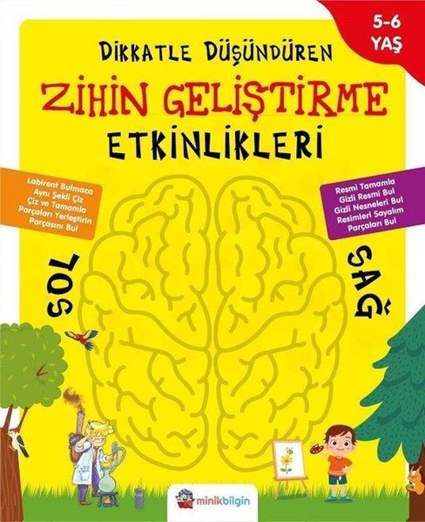 Dikkatle Düşündüren Zihin Geliştirme Etkinlikleri - 2 - Minik Bilgin - Image 1