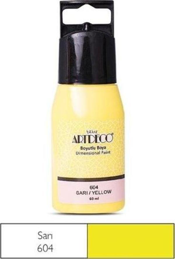 Artdeco Boyutlu Boya 60 ml. 604 SARI - Image 1