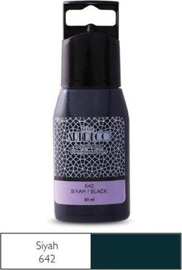 Artdeco Boyutlu Boya 60 ml. 642 SİYAH - Image 1