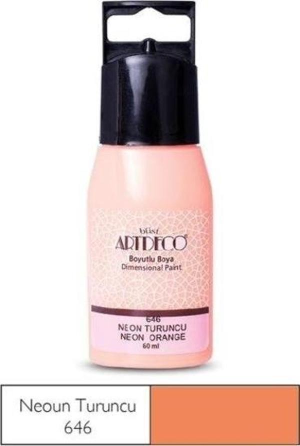 Artdeco Neon Boyutlu Boya 60 ml. 646 NEON TURUNCU - Image 1