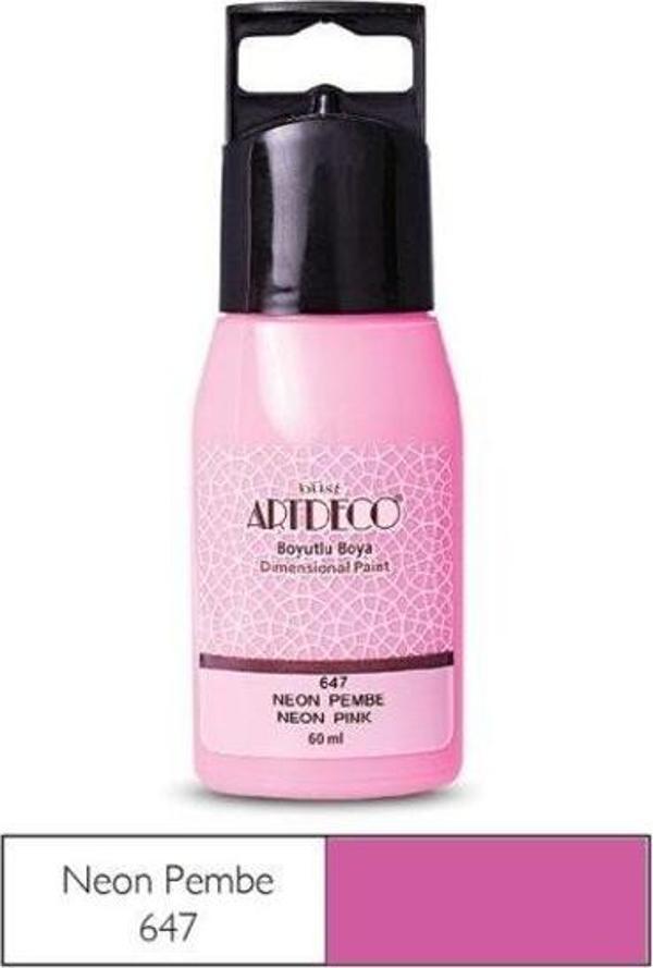 Artdeco Neon Boyutlu Boya 60 ml. 647 NEON PEMBE - Image 1