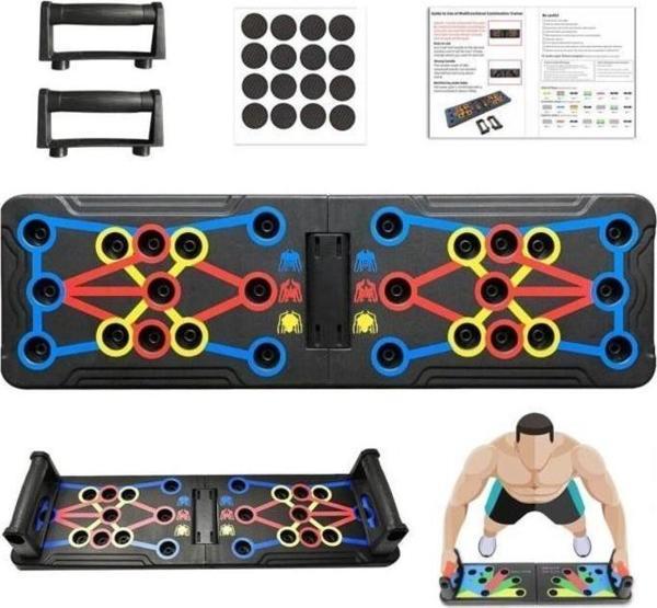 Şınav Tahtası Aleti Katlanabilir 13 In1 Platformu 20 Bölge Fonksiyonlu Spor - Image 1