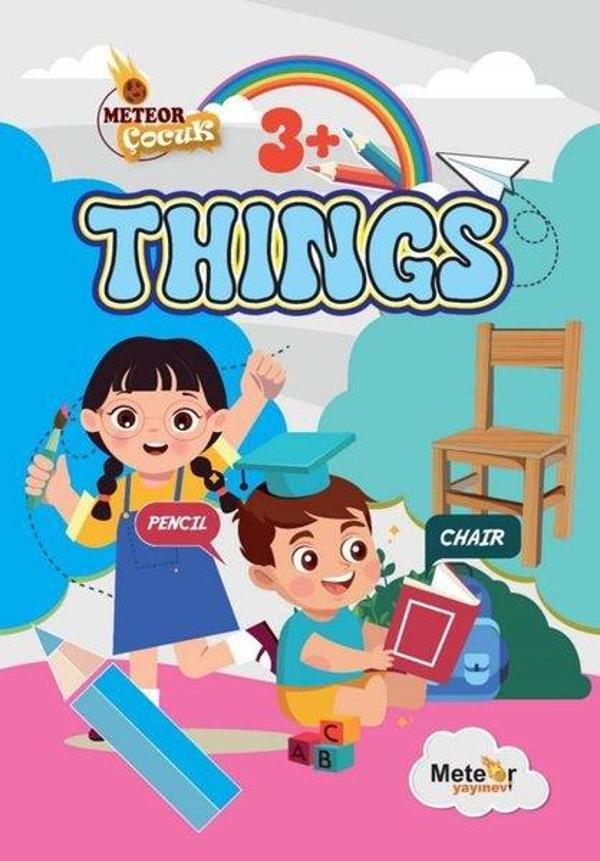 Things Eşyalar Türkçe - İngilizce Boyama Kitabı 3+ Yaş - Meteor Yayınevi - Image 1