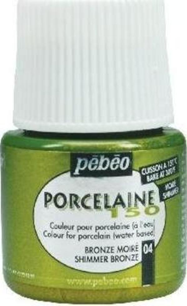Pebeo Porcelaine 150 Fırınlanabilir Porselen Boyası (Metalik) 104 Shimmer Bronze - Image 1