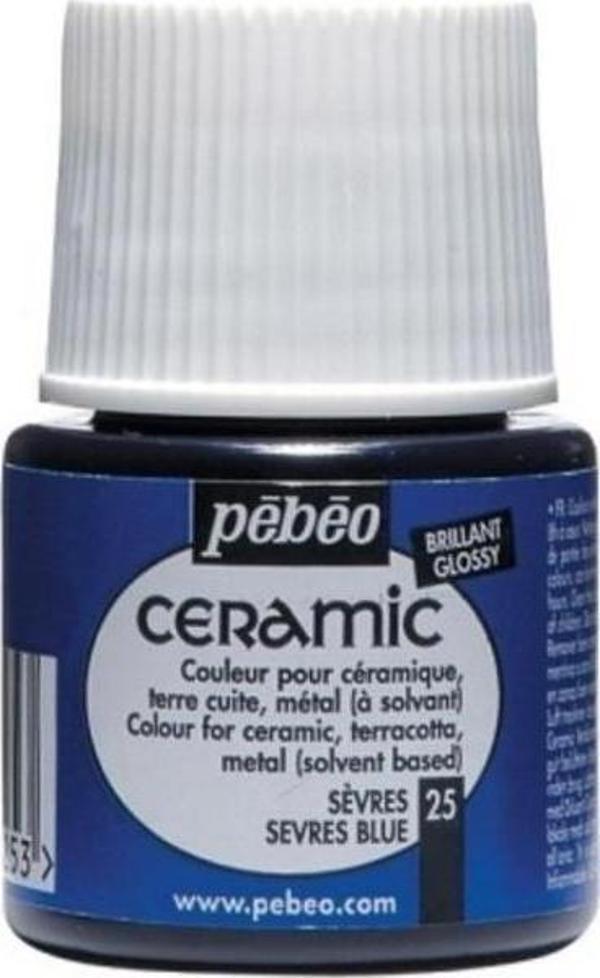 Pebeo Ceramic Seramik Boyası 25 Serves Blue - Image 1