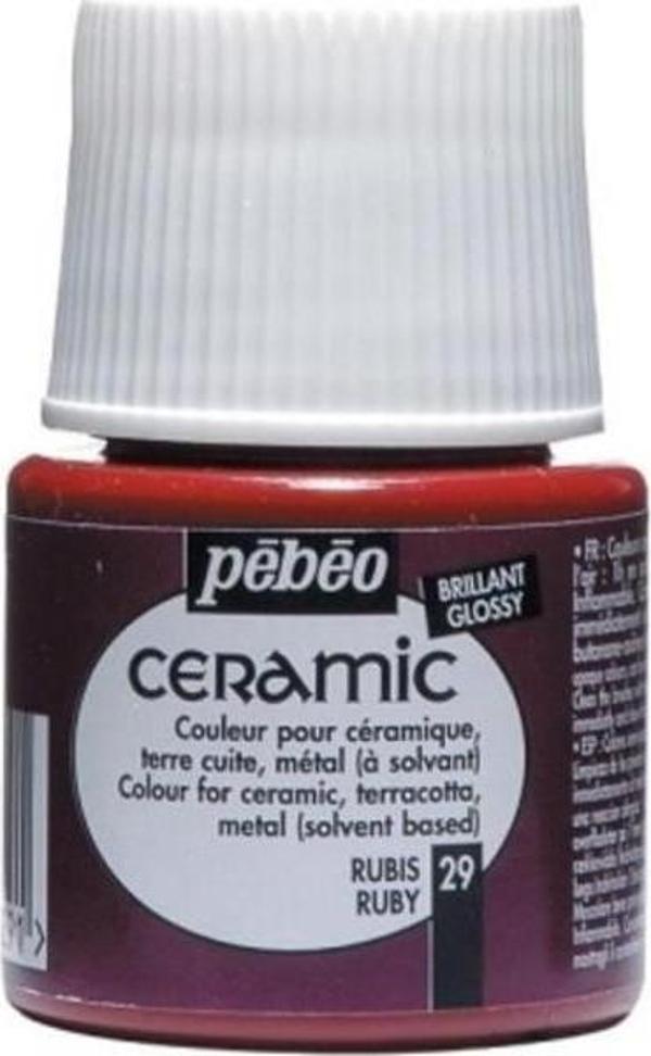 Pebeo Ceramic Seramik Boyası 29 Ruby - Image 1