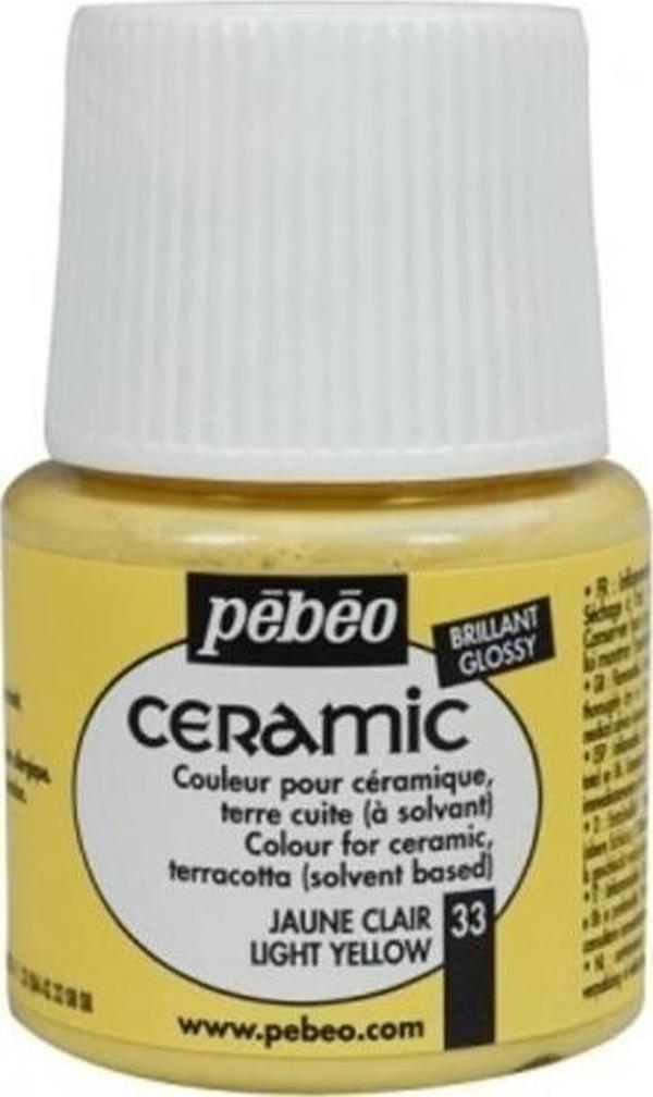 Pebeo Ceramic Seramik Boyası 33 Light Yellow - Image 1