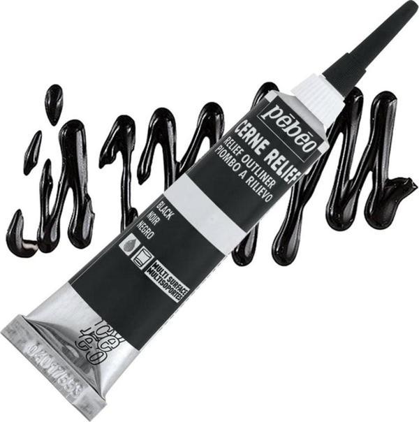 Pebeo Cerne Relief Cam Kontürü 20 ml Siyah - Image 1