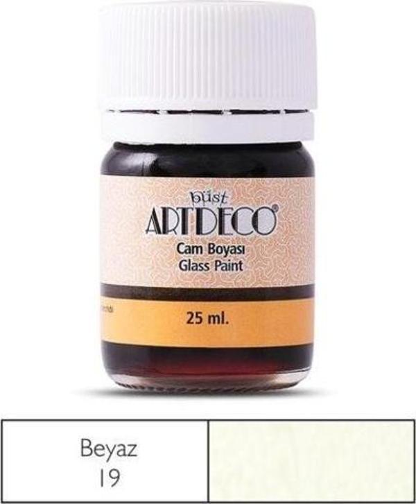 Artdeco Cam Vitray Boyası 25 ml. 19 BEYAZ - Image 1