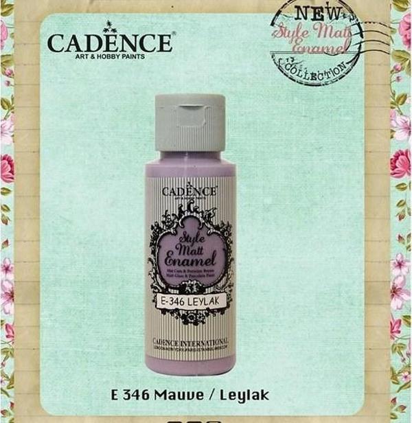 Cadence Style Matt Enamel Cam & Porselen Boyası 59 ml. E-346 Leylak - Image 1