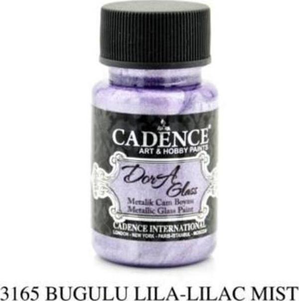 Cadence Dora Glass Metalik Cam Boyası 50 ml. 3165 BUĞULU LİLA - Image 1