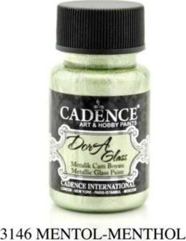 Cadence Dora Glass Metalik Cam Boyası 50 ml. 3146 MENTOL - Image 1