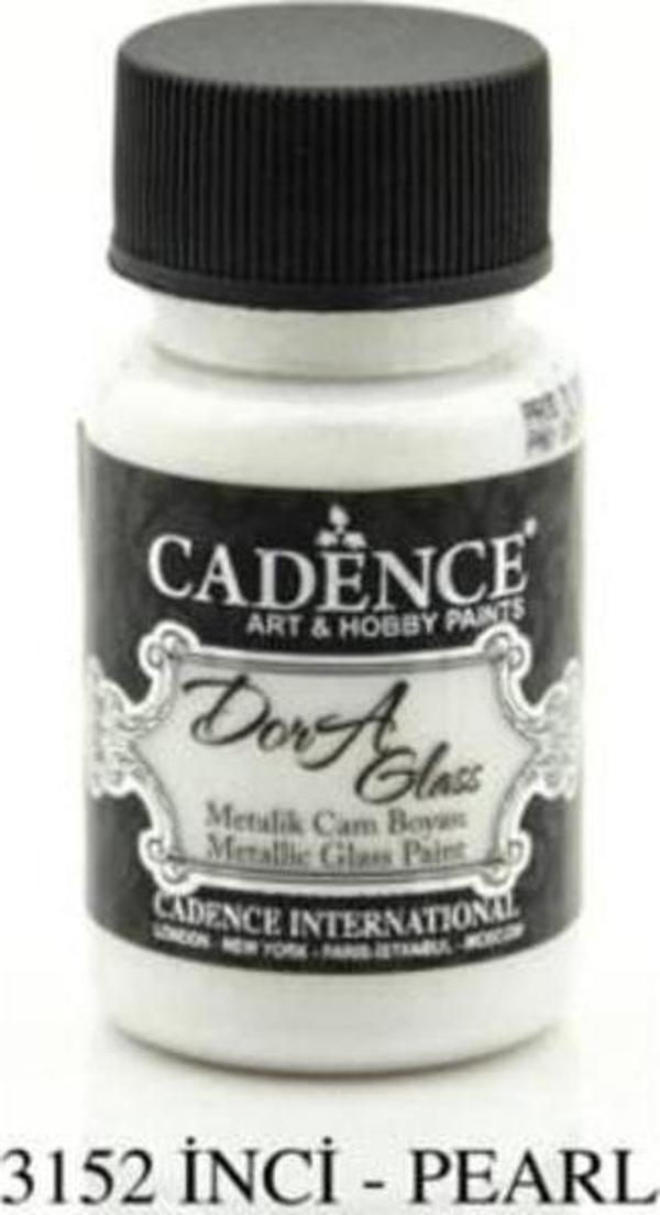 Cadence Dora Glass Metalik Cam Boyası 50 ml. 3152 İNCİ - Image 1